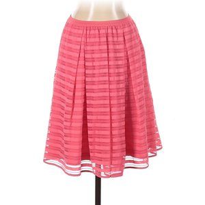 Anthropologie Maeve Pink Striped Skirt